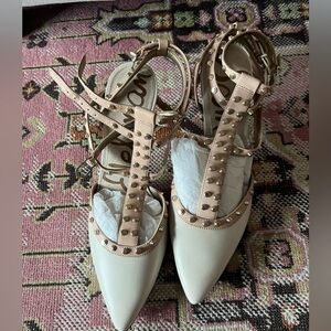 Sam Edelman ankle strap kitten heel